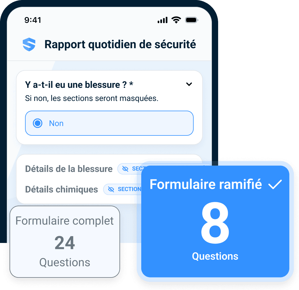 Le formulaire ramifié de SALUS réduit 24 questions à 8 pour l'équipe du jour
