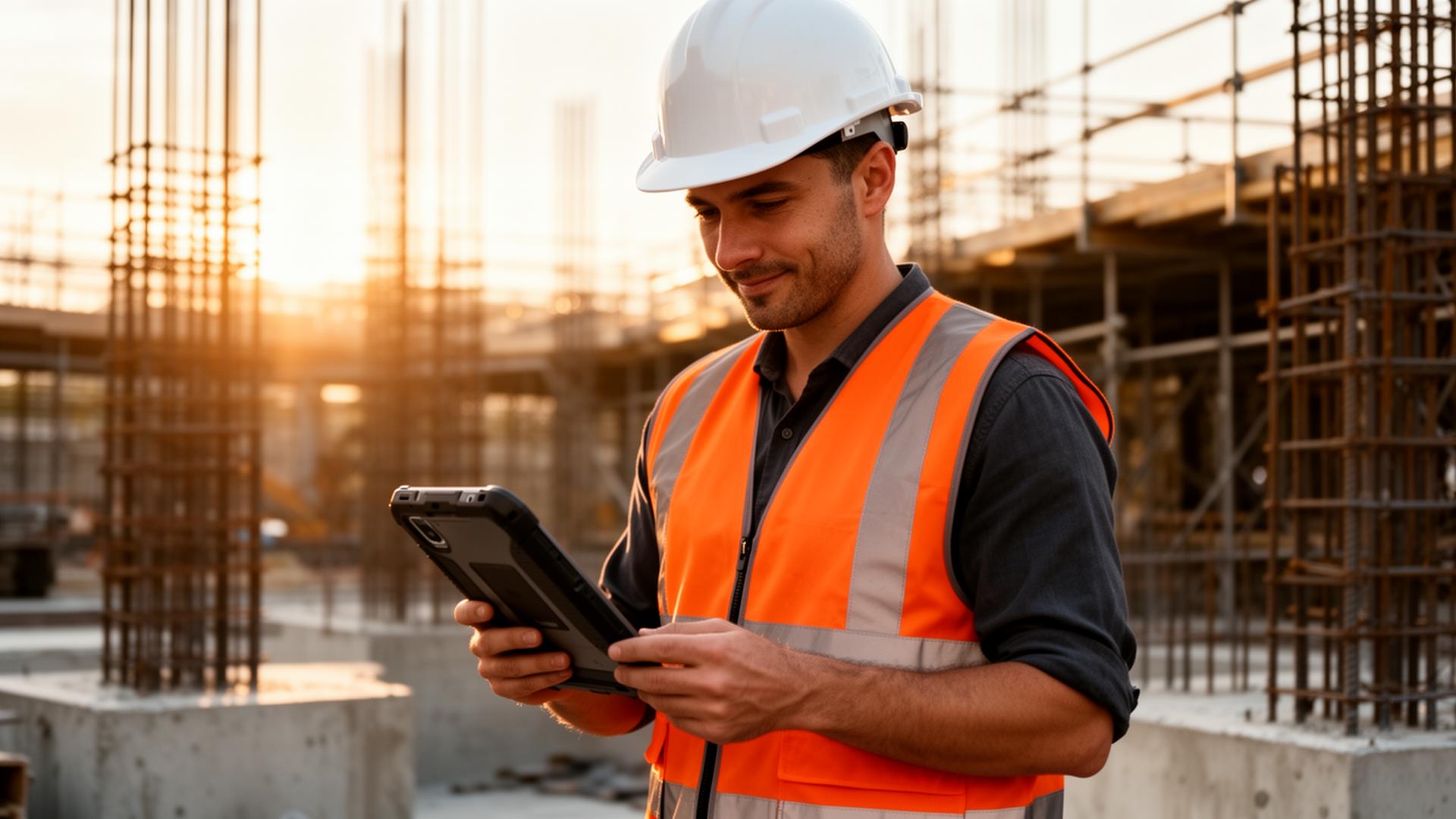 A safety leader on site at golden hour, back where the program actually lives
